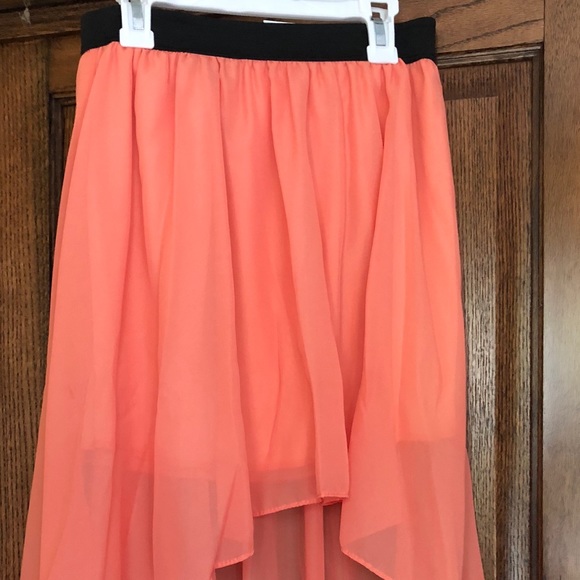 NWT orange High-low skirt - Picture 5 of 7